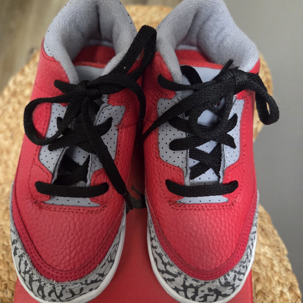 Nike Red and Gray Kids Sneakers